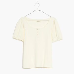 Madewell - Eyelet Sleeve Henley Top